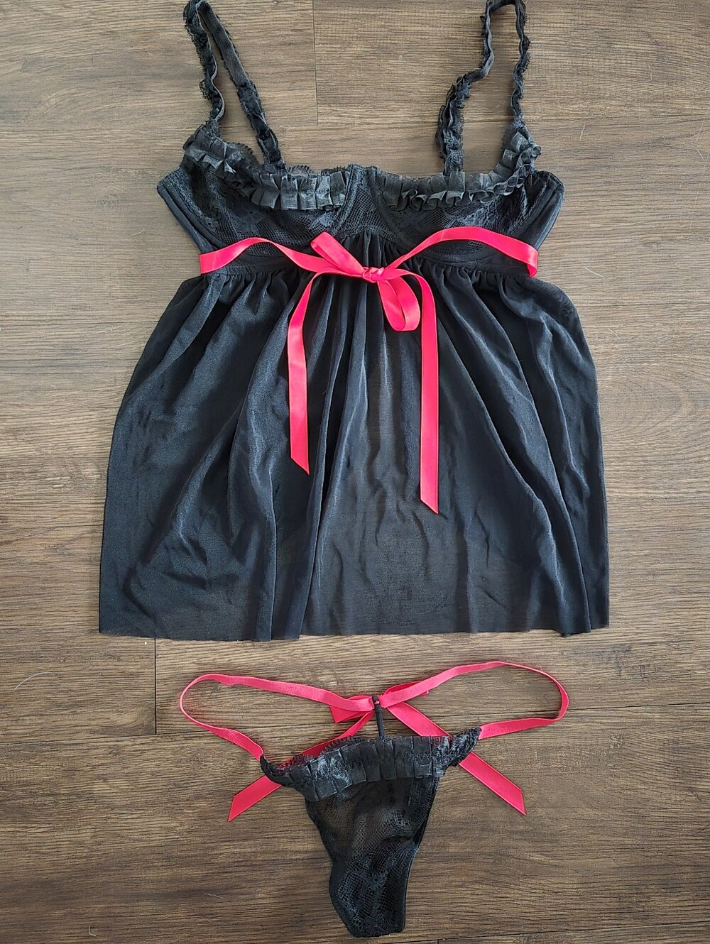 Victoria's Secret Sexy Little Things Babydoll And Thong Set